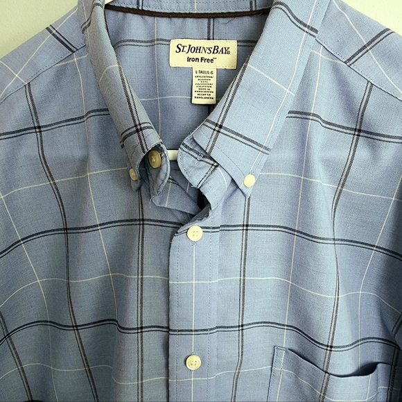 Lot of 2 Men's Casual Large/Tall Long Sleeved Shirts - Picture 4 of 8